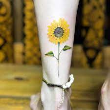 If you want a small and accurate tattoo, then you could go for colorful sunflower on the ankle. Top 57 Best Small Sunflower Tattoo Ideas 2021 Inspiration Guide