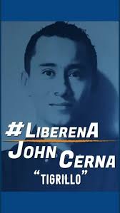 John Cerna, el “Tigrillo”, estudiante de ingeniería expulsado de su carrera  por luchar contra la injusticia, se encuentra en prisión arbitraria desde  hace +2 años y 8 meses. Aislado en una celda ...