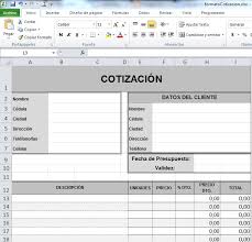 Formato De Cotizacion Para Descargar Cotizacion Formato Plantillas De Presupuesto Formato