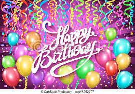 Browse and share the top happy birthday purple gifs from 2021 on gfycat. Balloons Happy Birthday Colorful Balloon Sparkles Holiday Violet Pink Purple Background Happiness Birth Day To You Logo Canstock
