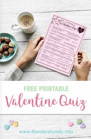 Get valentine's day ideas for your family and loved ones. Valentine S Day Quiz Free Printable Flanders Family Homelife