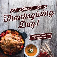 Thanksgiving is a national holiday celebrated on various dates in the united states, canada, grenada, saint lucia, and liberia. What Time Does Jewel Open On Thanksgiving