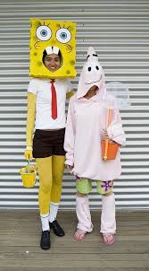 Sponge Bob Patrick Spongebob Halloween Costume Spongebob Costume Diy Couple Halloween Costumes For Adults