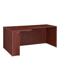 Each reception table in the lesro madison series has solid wood legs and table tops. Lorell Essentials Series Corner Credenza Shell Desk Left 66 W Mahogany Office Depot