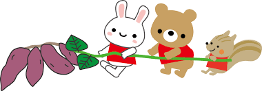 芋ほりのイラスト-無料イラスト