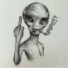 You can allso insert weed drawing graffiti in your document or presentation. 64 Interesting Pencil Drawing Ideas Alien Drawings Drawings Art Sketches