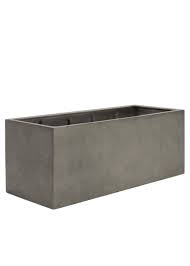 Monterray square planter polystone ceramic planters fossil grey china large dark grey rectangular grey jesslyn s round planter pot. Enclave Trough 1500 Planter Extra Large Mid Grey Grp Trough Garden Planter