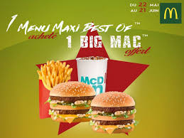 If you are following a high protein diet, your best option is double quarter pounder with cheese packed with 48g of protein. Mcdonald S Paris Alesia 1 Menu Maxi Best Of Achete 1 Bigmac Offert Facebook