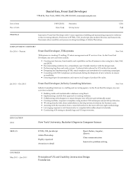 Sample resume of front end developer for freshers. Front End Developer Resume Medium August 2021