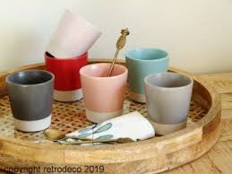 Set De 6 Tasses Expresso Coloris Pastel Athezza 0013936 Tasse Expresso Tasse Expresso