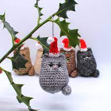 Cat Christmas Decorations Cat Christmas Tree Decoration The British Craft House