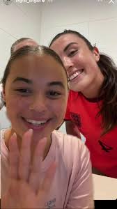 The Cutest Moments of Ingrid Engen and Keira Walsh Swap Shirts