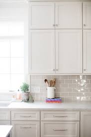 How To Spice Up Your Subway Tile Backsplash In 2020 Neutral Backsplash Kitchen White Kitchen Tiles Greige Kitchen Cabinets