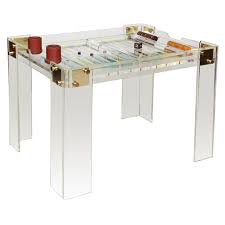 Exceptional Elegant Lucite Games Table Table Games Backgammon Table Lucite Furniture