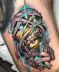 Iron maiden's eddie & lady justice | location: Best 45 Iron Maiden Fan Tattoos Nsf Music Magazine