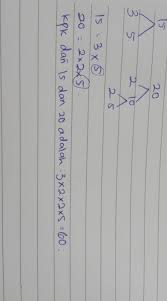 Kpk atau kelipatan persekutuan terkecil adalah bilangan kelipatan terkecil yang sama dari banyaknya bilangan tertentu. Carilah Kelipatan Persekutuan Dari 15 Dan 20 Brainly Co Id