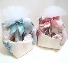 Luxury Baby Gift Baskets For Twins By Bonjour Baby Baskets Luxury Baby Gifts Baby Shower Gifts Baby Gift Hampers