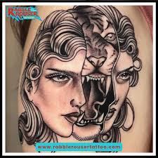 Roaring with power, adorned in ink Tattoo Artist: Leslie Young Specialty:  Illustrative Traditional Visit us at www.rabblerousertattoo.com . . . .  #RabbleRouserTattoo #traditionaltattoo #neotraditionaltattoo  #neotraditional #colortattoo #losangeles ...