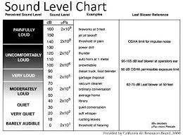 41 Genuine Sound Level Chart Decibels