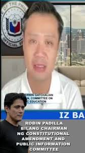 "Pursigido naman si Senator Robin Padilla, determinado siyang matuto", Sa  panayam sa DWIZ, sinabi ni Sen. Sherwin Gatchalian na pursigido at  determinado naman na matuto si Sen. Robin Padilla bilang ...