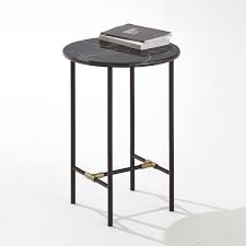 trendway marble and brass pedestal table la redoute interieurs price reviews and rating deliv bout de canape table bout de canape table d appoint en marbre