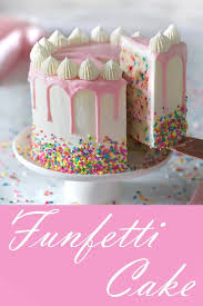 The Best Funfetti Cake In 2020 Moist Vanilla Cake Vanilla Cake Recipe Sprinkle Cake