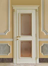 luxury baroque apartment door cream  gold - Magnificent solid wood do