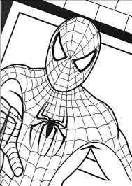 You have a board which is sketched the spiderman. Free Printable Spiderman Coloring Pages For Kids