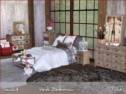 The Sims Resource Heidi Bedroom By Pilar Sims 4 Downloads Sims 4 Bedroom Sims 4 Cc Furniture Urban Bedroom