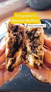 Healthy Banana Muffins Food Videos Desserts Fun Baking Recipes Diy Food Recipes