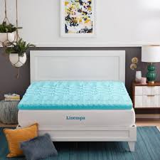 They are available in a number of colors and fabric patterns with rounded or square edges as per. Linenspa Essentials 3 In Zoned Gel Memory Foam King Mattress Topper Lses30kk30zngt The Home Depot
