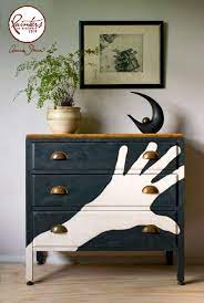 Commode Monochrome Annie Sloan Annie Sloan Decorative Furniture Painting Painted Furniture