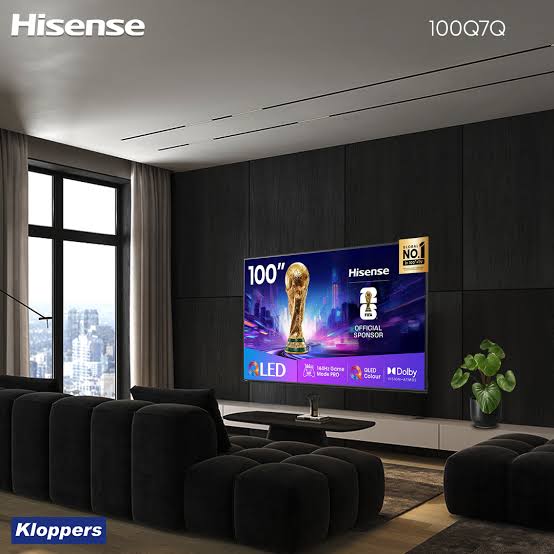 Some screens you look at and this one you experience 🖤 The Hisense 100Q7Q is 100 inches of pure visual brilliance that transforms any room and honestly it's the kind of upgrade