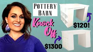 Pottery barn associate staff on jun 26, 2021. How To Diy Craft Table With Storage On A Budget Pottery Barn Knock Off Youtube