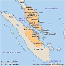 Daratan terdiri dari pegunungan, dsb. Peta Empayar Kesultanan Melayu Melaka Tukar Templat