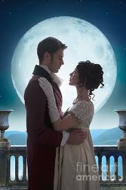 It's always there, watching, steadfast, knowing us in our light and dark moments, changing forever just as we do. Romantic Regency Couple Silhouetted By The Full Moon Duvet Cover For Sale By Lee Avison