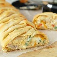 Chicken Pot Pie Crescent Braid Recipe Yummly Recipe Chicken Pot Pie Crescents Chicken Pot Recipes