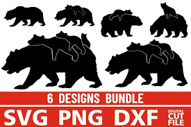 Free svg designs | download free svg files for your own. 6x Mama Bear Bundle Svg Family Bears Svg Animals Vector 352901 Cut Files Design Bundles