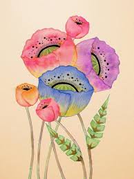 Select from 35970 printable crafts of cartoons, nature, animals, bible and many more. Poppy Bunch Flowers Drawings Pictures Drawings Ideas For Kids Easy And Simple