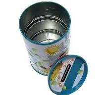 Manufacturing Custom Printed Cylindrical Money Boxes Metal ...