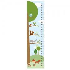 personalized growth charts woodland friends height chart