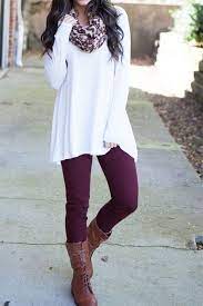 Purple Leggings Scarf With Matching Colors Outfits With Leggings Pretty Winter Outfits Casual Fall Outfits