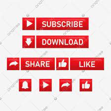 Red Glowing Subscribe Button With Share And Like Subscribe Button Sign Png And Vector With Transparent Background For Free Download Free Vector Graphics Subscribe Prints For Sale