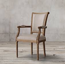 Vintage French Flare Back Fabric Armchair Fabric Dining Chairs Fabric Armchairs Dining Chairs