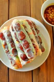 Bo Bia Vietnamese Jicama Carrot Chinese Sausage Egg And Dried Shrimp Rolls Vietnamese Recipes Food Chinese Sausage