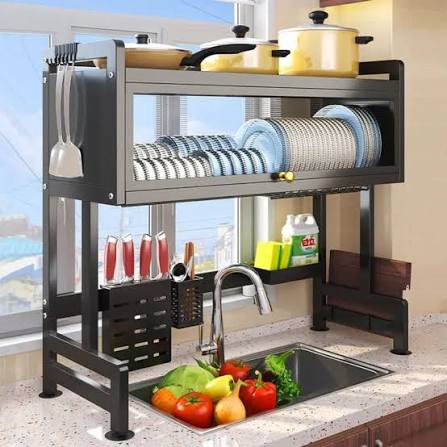 Escurridor de platos 2 nivel con tapa 85 cm - N | Sodimac Perú