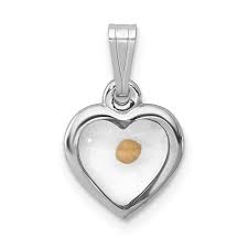 Mustard seed necklaces, sanford, florida. Icecarats 925 Sterling Silver Small Heart Mustard Seed Pendant Charm Necklace Religious Faith Hope Charity Love Walmart Com Walmart Com