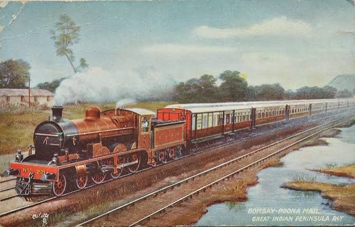 Passenger Trains Pulled By Steam Engines Bombay - 3 PCs 1900 - Past-India
