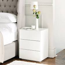 Carlton 3 Drawer Bedside Chest By The White Company In 2019 White Bedside Cabinets Bedside Chest Bedside Drawers