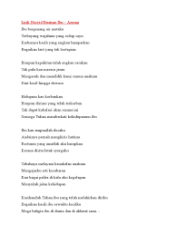 Lirik lagu yang bermakna sangat dalam dan dibawakan syahdu oleh marion jola membuat lagu ini mengena di hati para pendengar. Air Mata Ibu Lirik